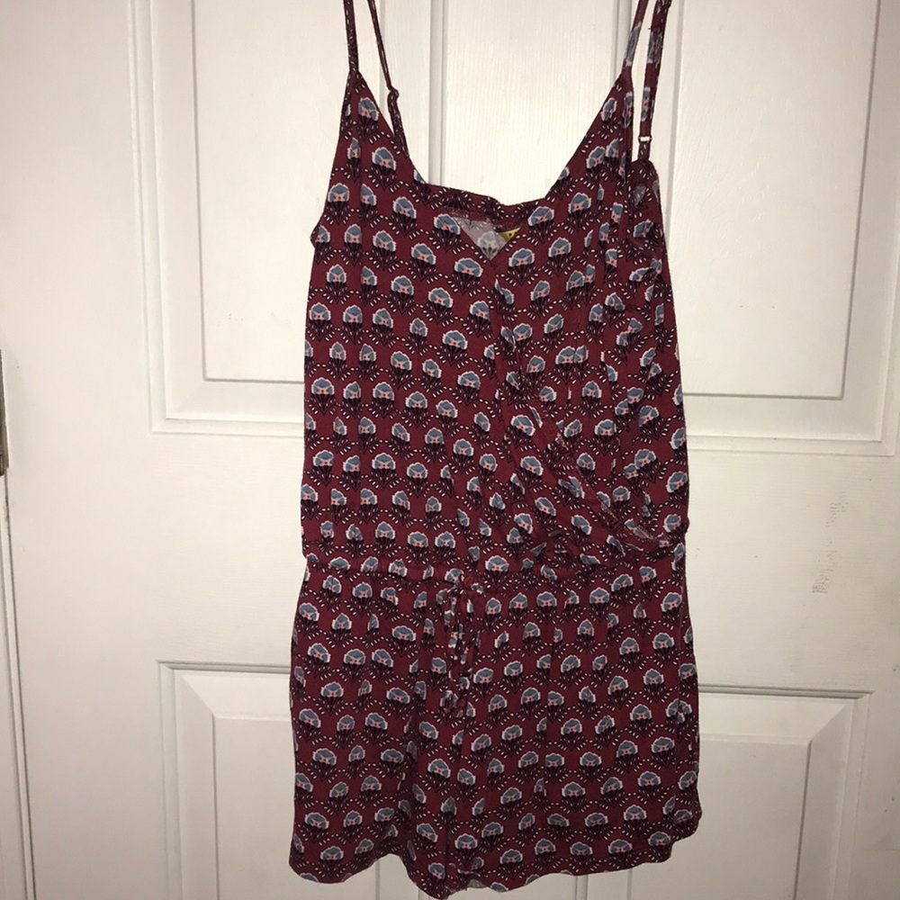 aeropostale prince & fox maroon romper